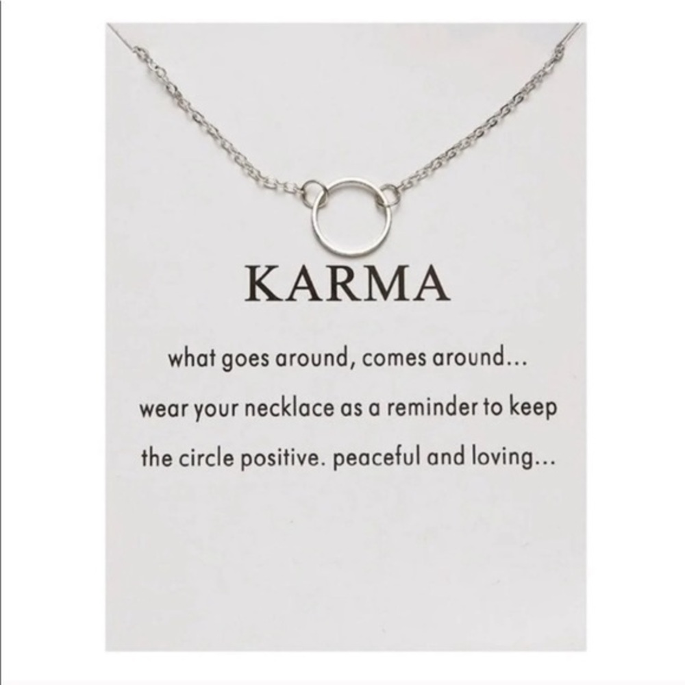 3/$30 ❤️ Karma Pendant Necklace